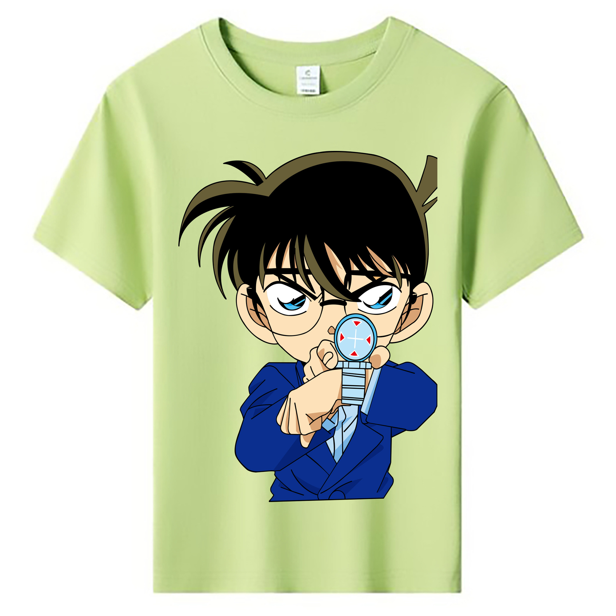 （画像用） 名探偵コナン 江戸川 コナン Detective Conan Conan Edogawa 綿100％キッズTシャツ（フロントプリント）